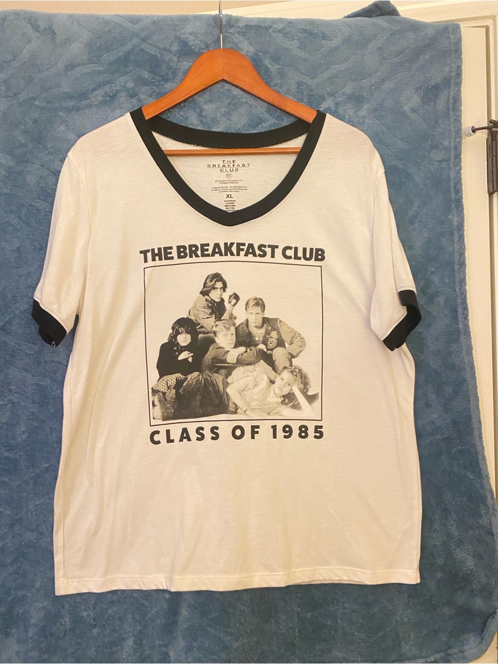 The Breakfast Club Graphic Tee - White with Black Print